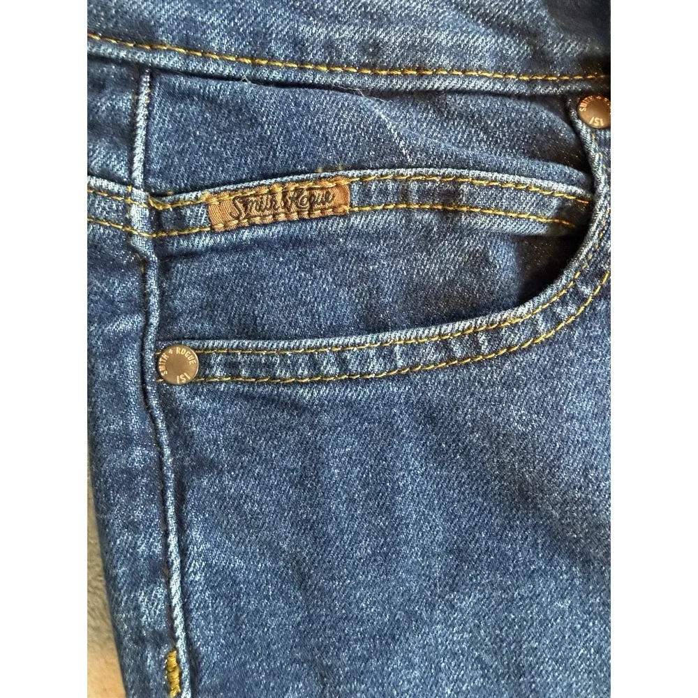 Smith & Rouge No 75 High Rise Skinny Dark Wash Long Length Womens Jeans Sz 28x34